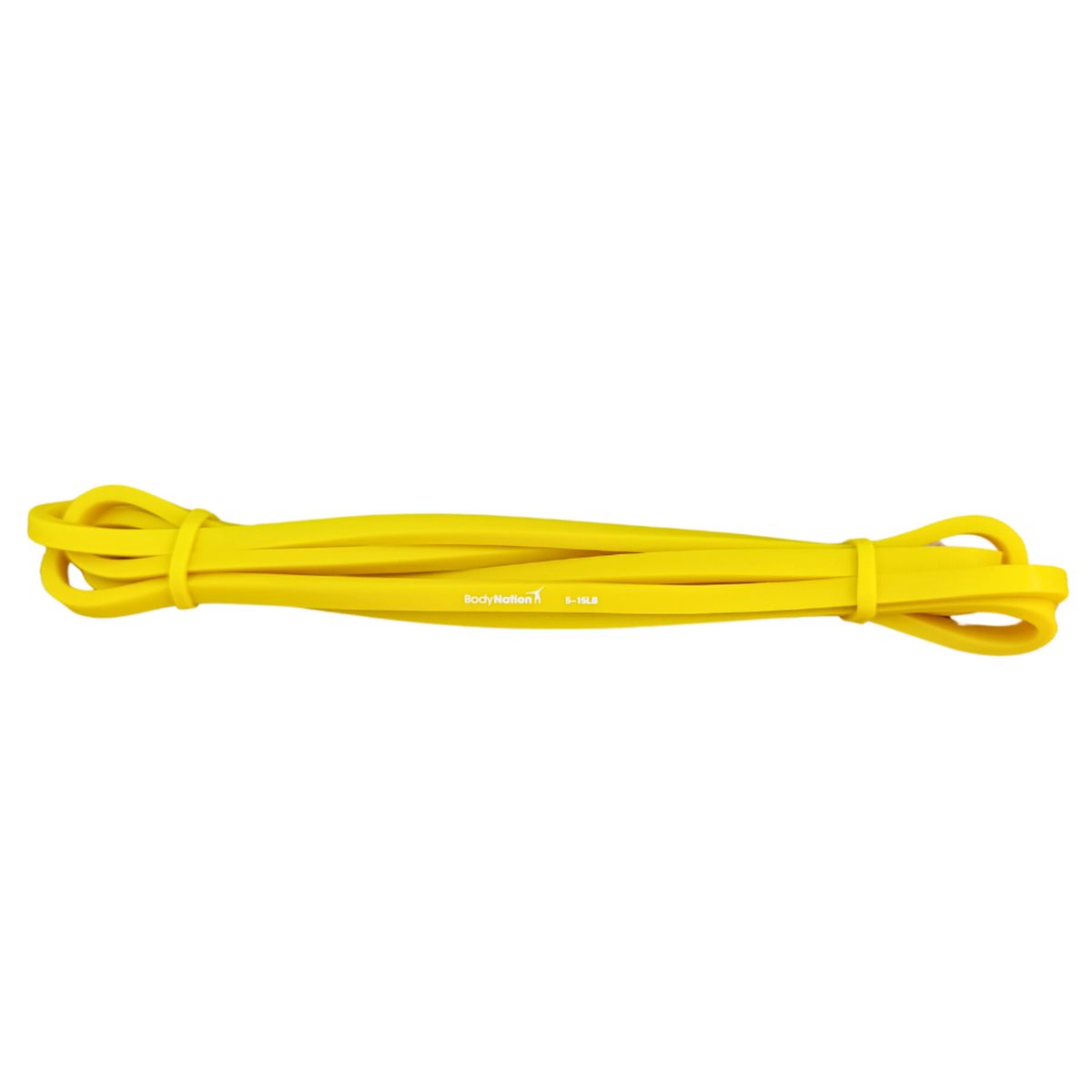 BODY NATION - Banda Elástica Power Band Amarilla 5-15 lbs Calistenia y Gym