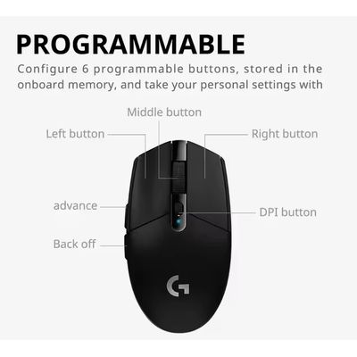 Imagen 2 del producto Mouse Gamer Inalámbrico G304 Lightspeed Negro