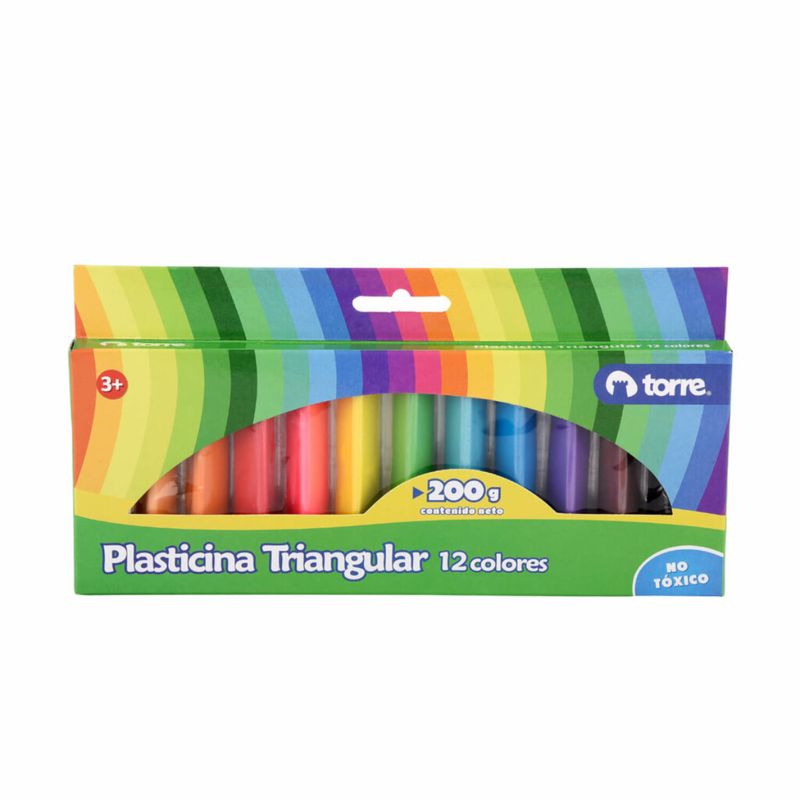 TORRE - Plasticina Triangular Torre 12 Colores