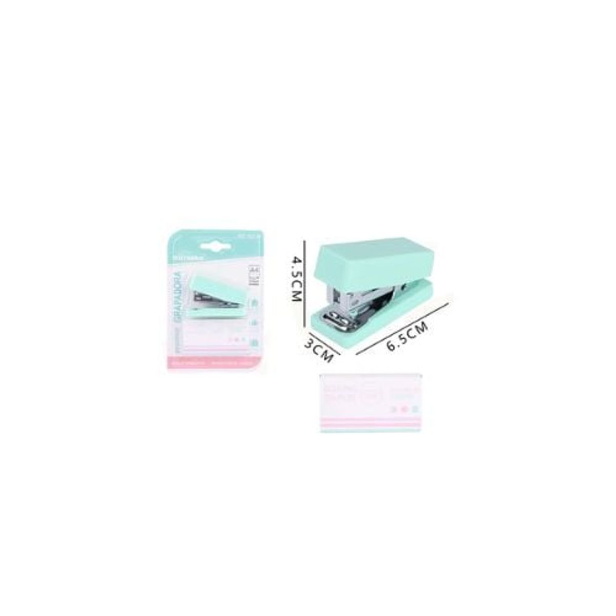 GENERICO - Corchetera Verde Agua 6 5x4 5x3 Cm