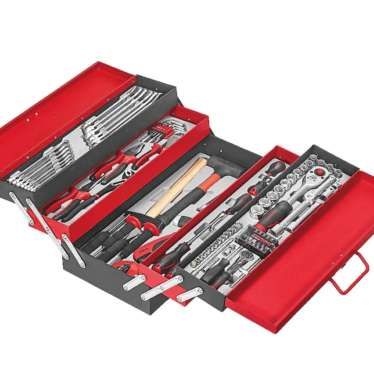 FORCE - Caja de Herramientas Profesional 101 Piezas - Set Completo Mecánica y Mantenimiento