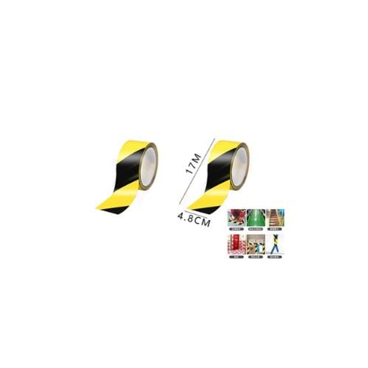GENERICO - Cinta De Delimitación 4 8 Cm x17 M
