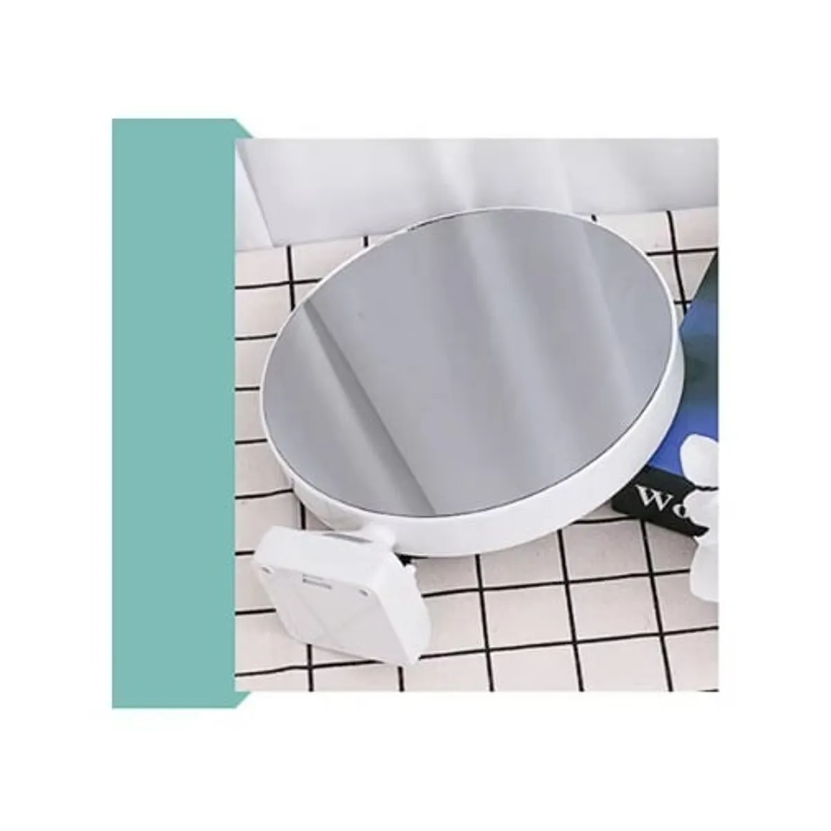 GENERICO - Espejo con Luz Led y Marco de Foto Multifuncional Recargable.