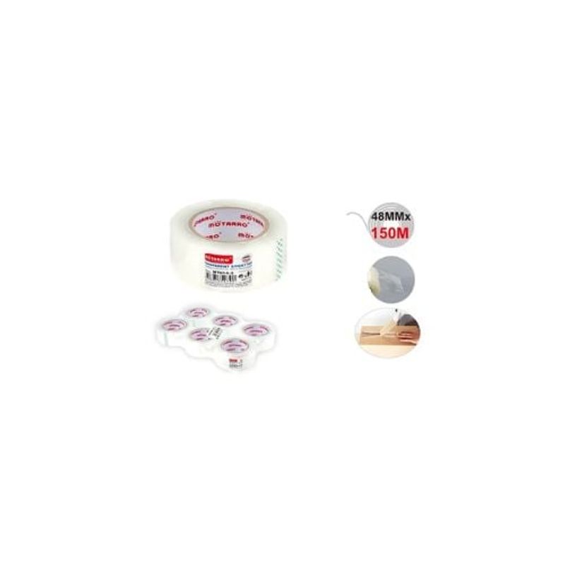 GENERICO - Cinta Adhesiva Trasparente 4 8x 150 M