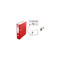 GENERICO - Archivador Rojo Con 2 Anillos