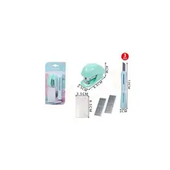 GENERICO - Kit Corchetera Verde 3 Pcs