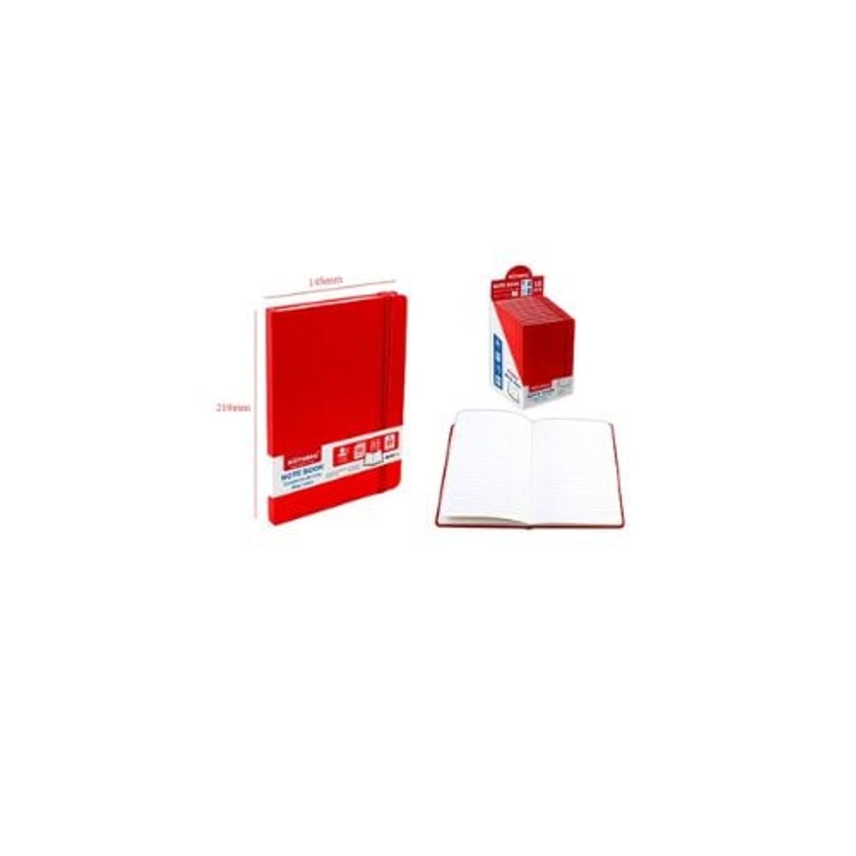 GENERICO - Libreta De Nota Rojo 100 Hojas