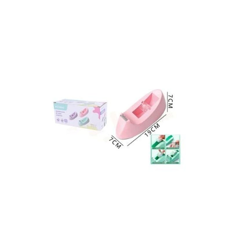 GENERICO - Dispensador De Cinta Adhesiva Rosa 19x7x7 Cm