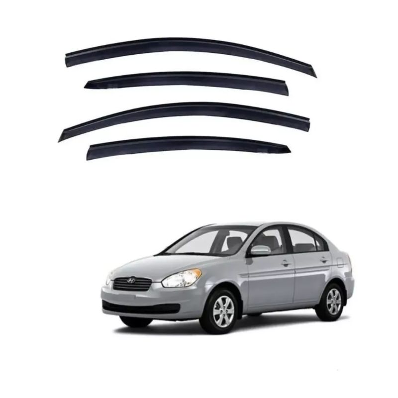 GENERICO - Kit Aletas Bota Aguas Hyundai Accent 2006 - 2010