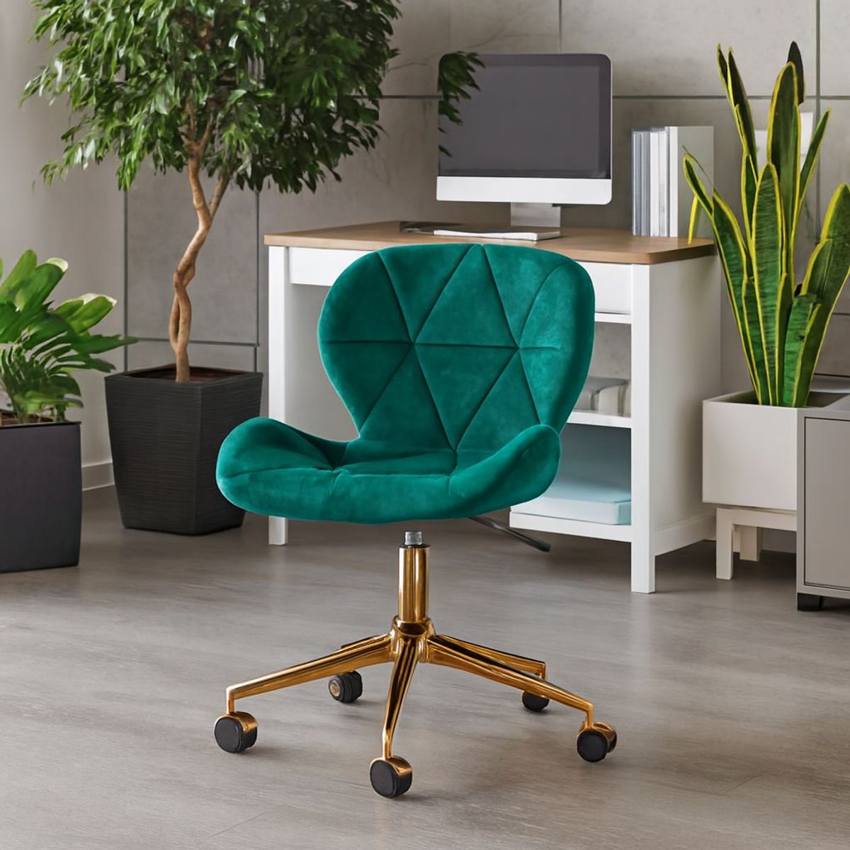 CORI CORI - Silla Mariposa de Escritorio Velvet