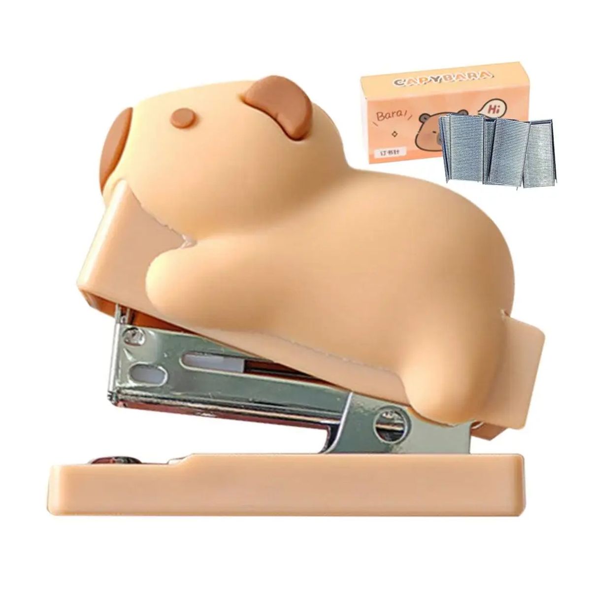 GENERICO - Mini Grapadora Capybara + Corchetes