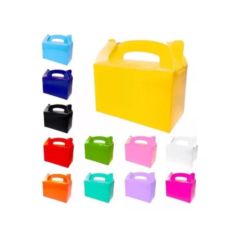 GENERICO - Pack 12 Cajas Para Cotillón Dulces Sorpresa Regalos CELESTE