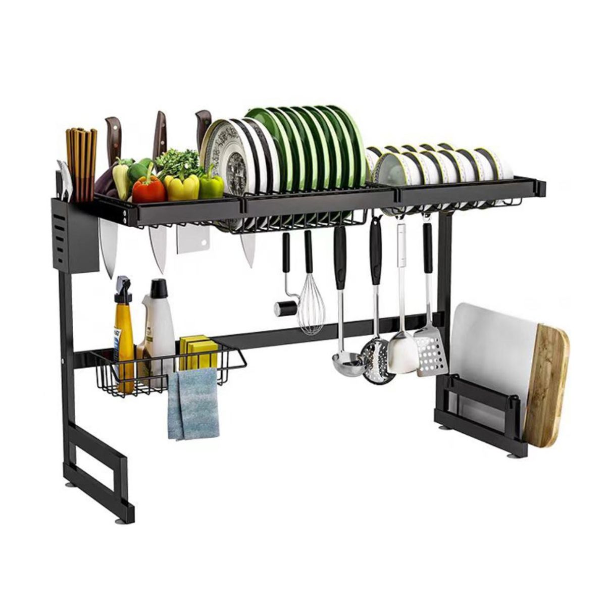 ACTUAL - Seca Platos Rack Escurridor Para Lavaplatos Funcional y Elegante