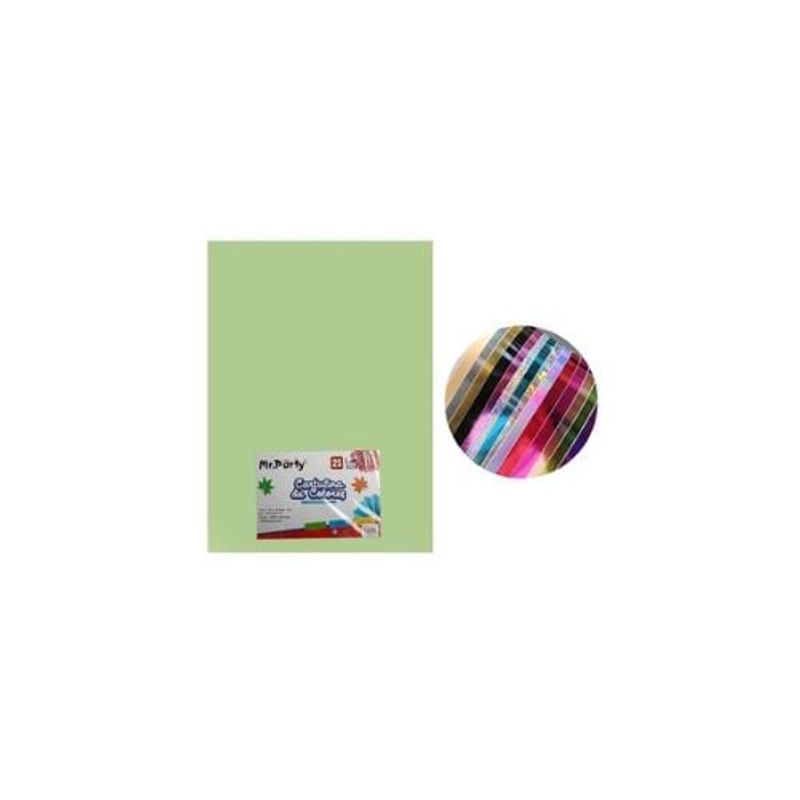 GENERICO - Cartulina Verde Claro 50x70cm 25pcs