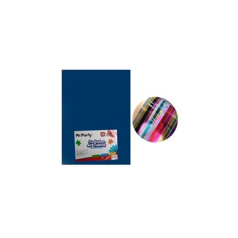 GENERICO - Cartulina Azul Marina 50x70cm 25pcs