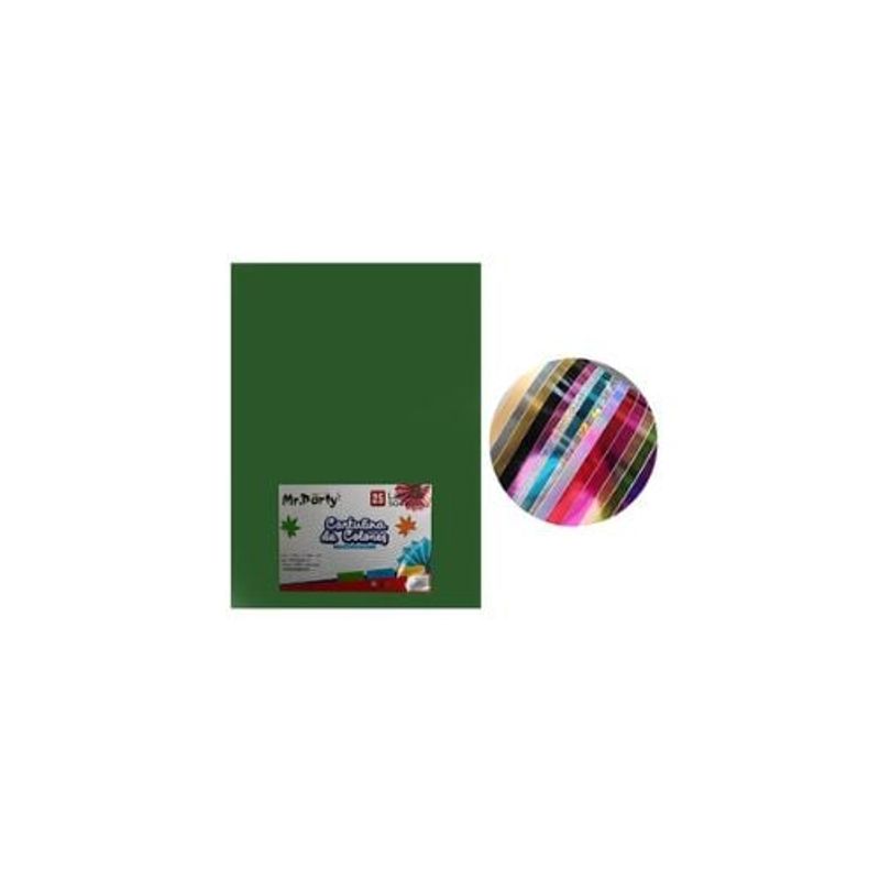 GENERICO - Cartulina Verde Oscuro 50x70cm 25pcs