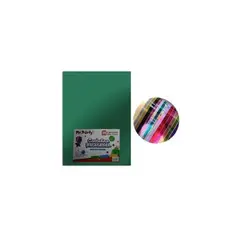 GENERICO - Cartulina Metalizada Verde Oscuro 50x70cm 20pcs