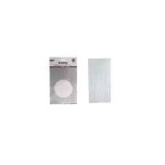 GENERICO - Cortinas Flecos Blanco Metalico 1x2m