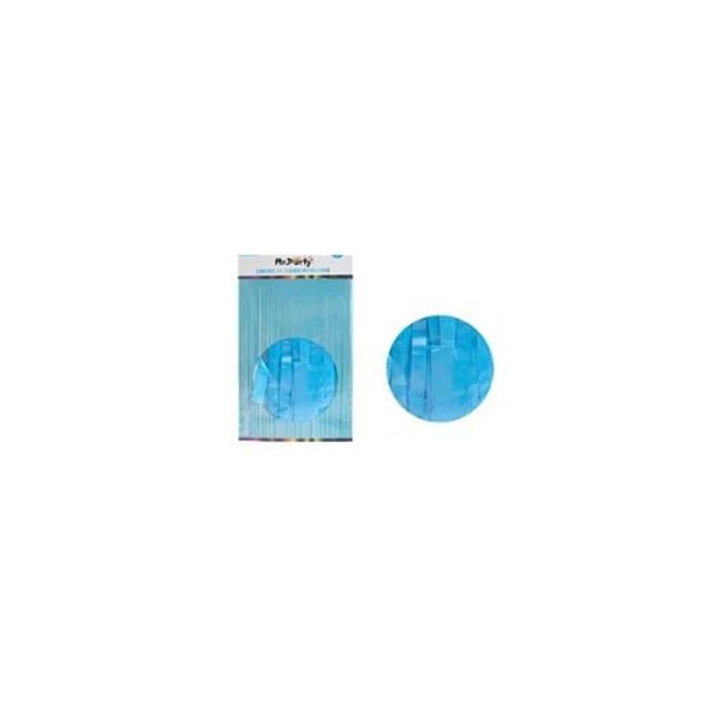 GENERICO - Cortinas Flecos Azul Pastel 1x2m