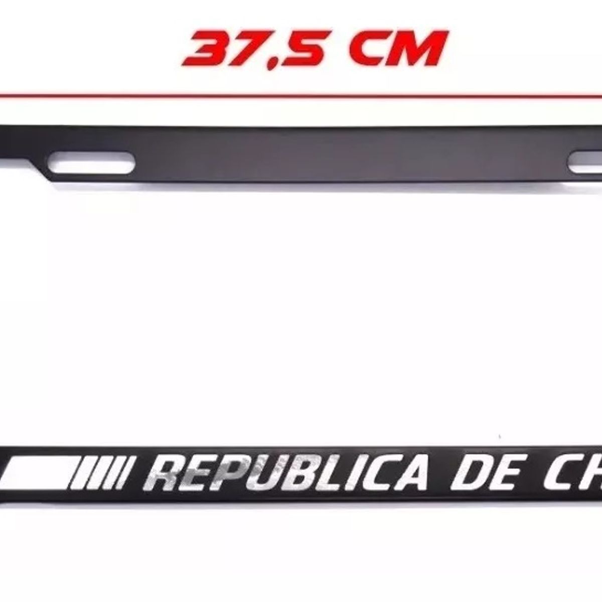 KUANGYE - 2pcs Marco De Matrícula Soportes De Cubierta Negros De Coche