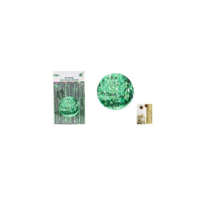 GENERICO - Cortinas Metalicas Verde Estrella 1x2m