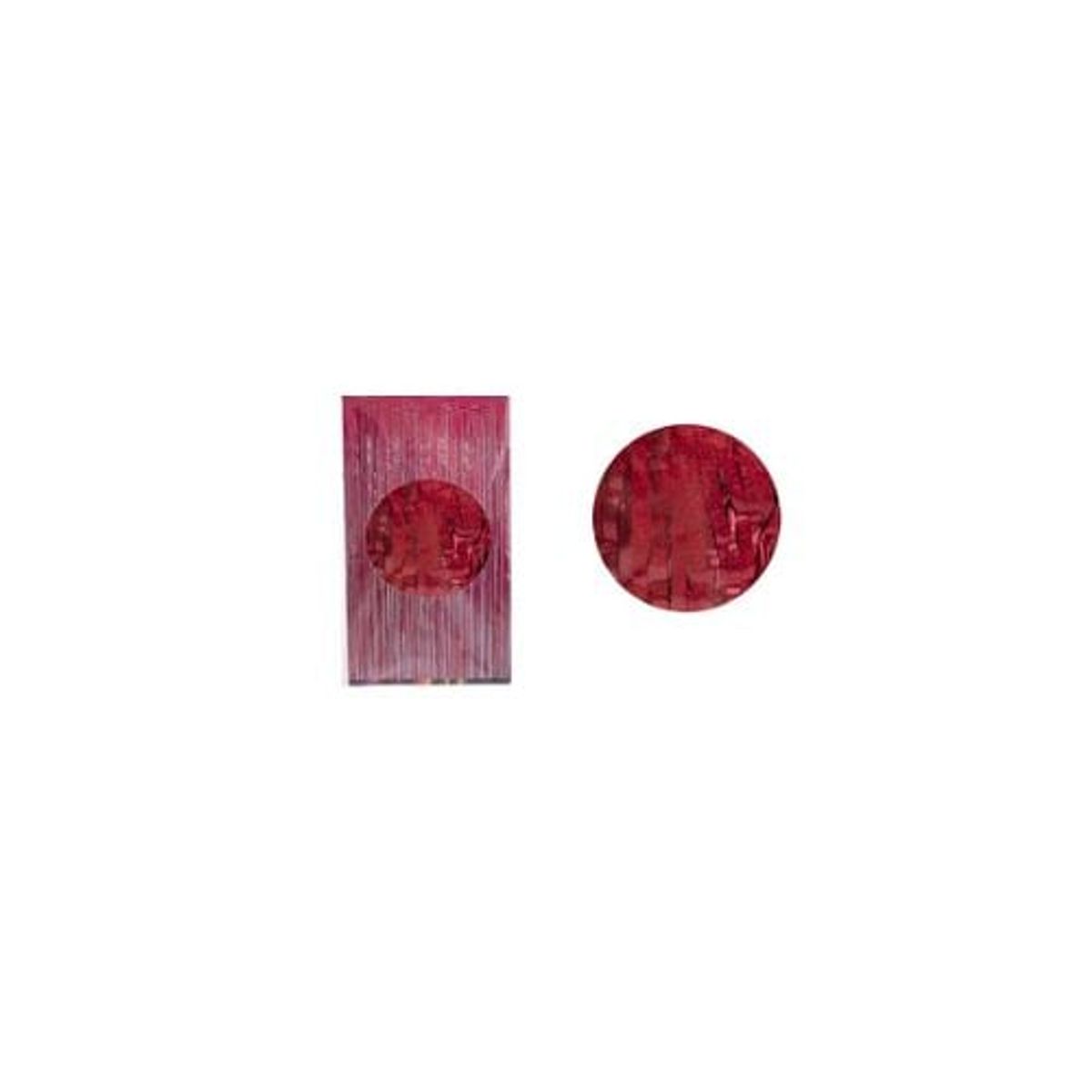 GENERICO - Cortinas Metalicas Rojo Holográfico 1x3m