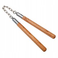 Nunchakus De Madera Maciza Entrenamiento De Artes Marciales