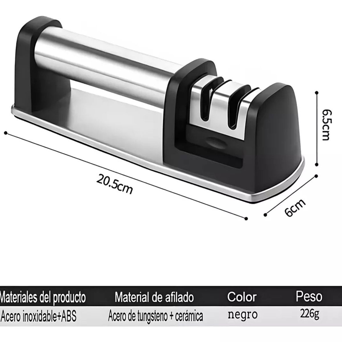 KUANGYE - Afilador De Cuchillos 2 Etapas Cocina Profesional