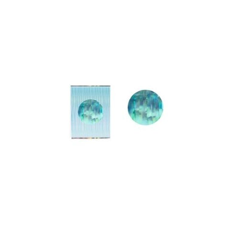GENERICO - Cortinas Flecos Tornasol Celeste 1x2m
