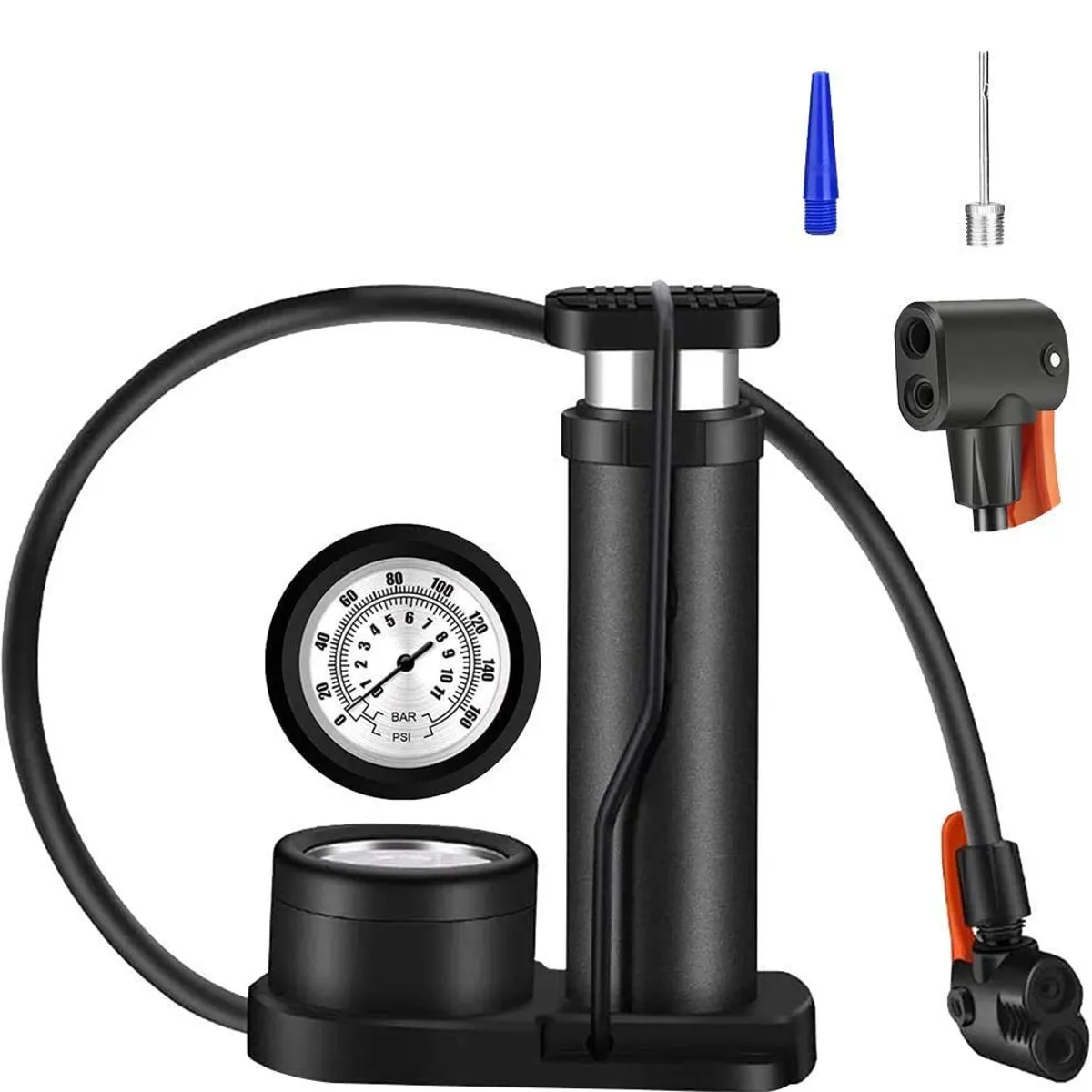 KUANGYE - Bombín De Pie Profesional Multiuso Bicicletabalones 160psi