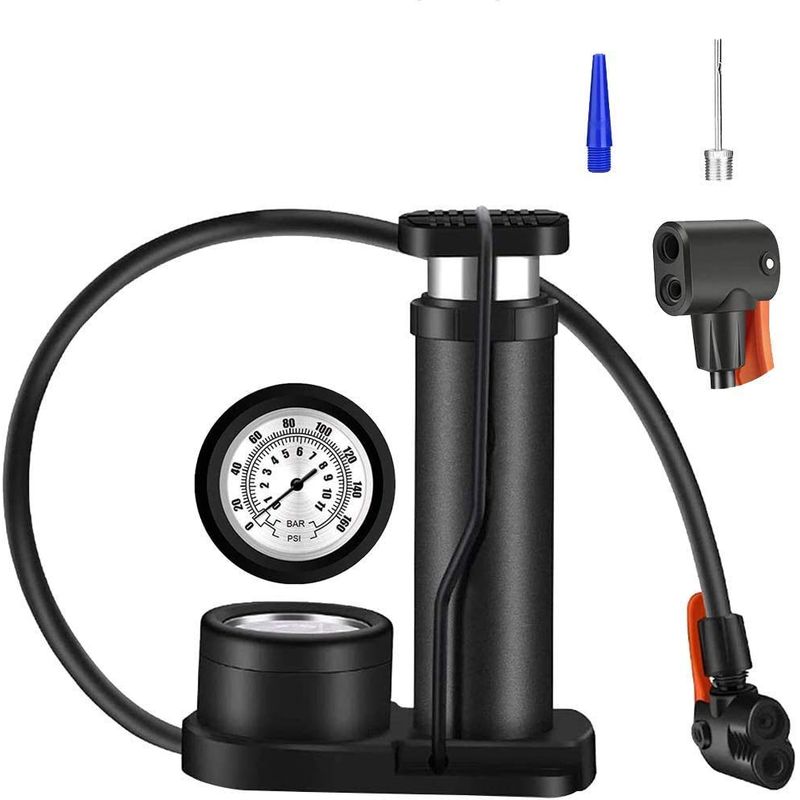 KUANGYE - Bombín De Pie Profesional Multiuso Bicicletabalones 160psi