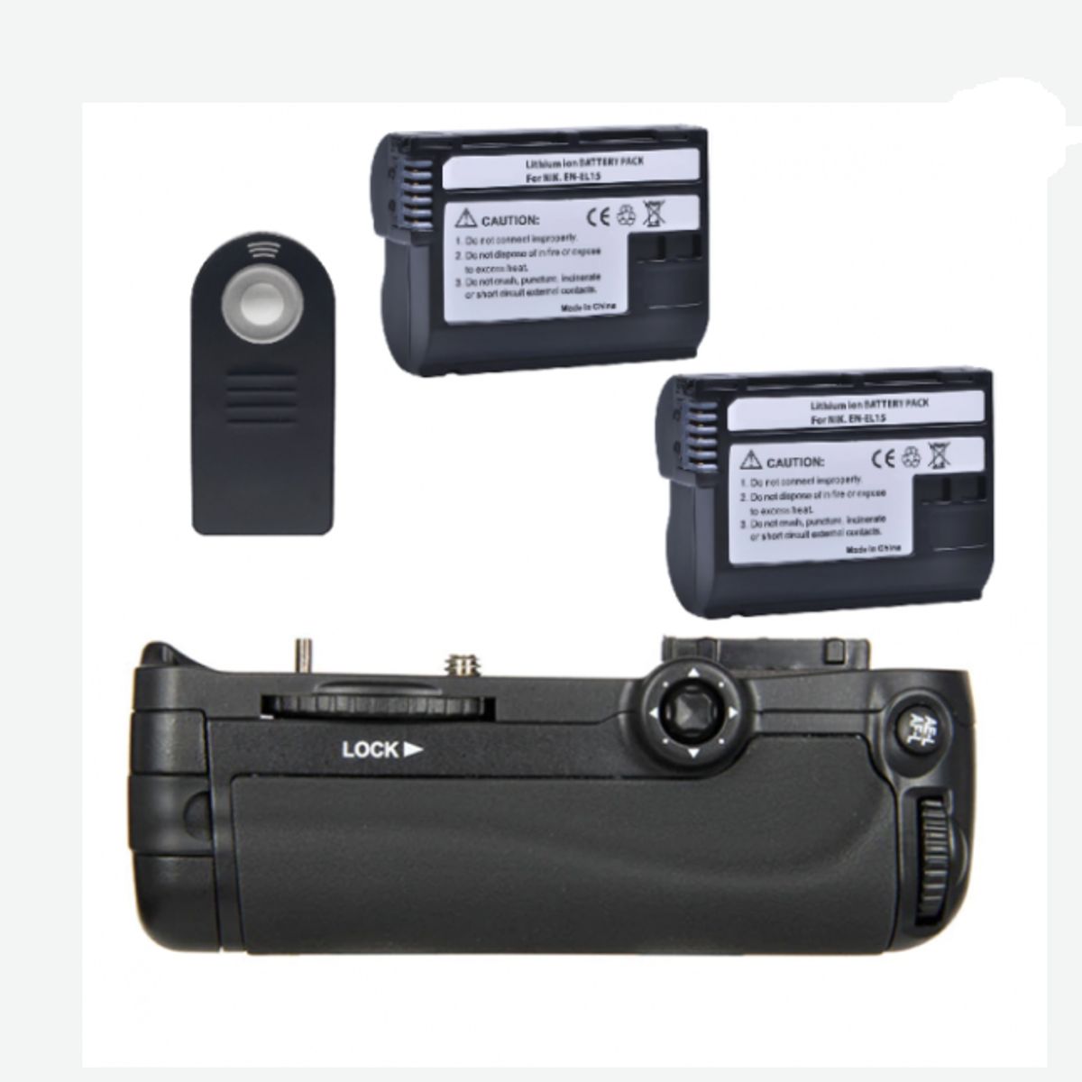 GENERICO - BATTERY GRIP MB-D14 NIKON D600 D610 ALTERNATIVO + 2BATERÍAS + CONTROL