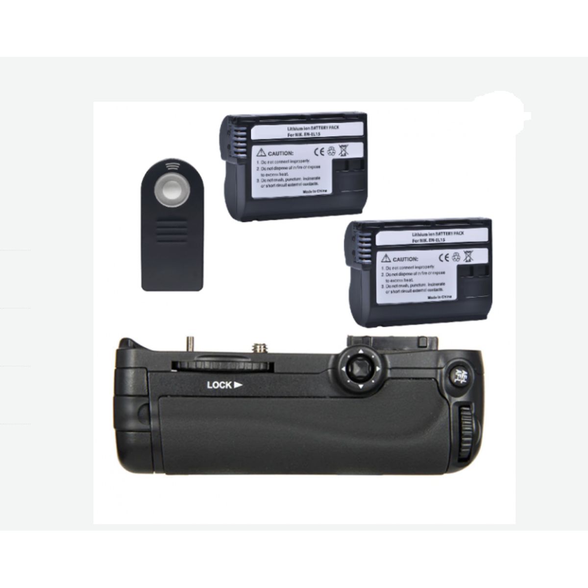 GENERICO - BATTERY GRIP MB-D14 NIKON D600 D610 ALTERNATIVO + 2BATERÍAS + CONTROL