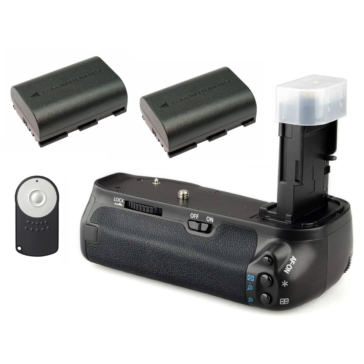 GENERICO - BATTERY GRIP CANON 5D MARK II ALTERNATIVO + 2 BATERÍAS + CONTROL