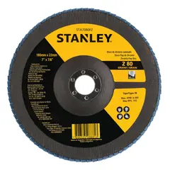STANLEY - Disco Flap de Zirconio 7” grano 80 STA7080FZ-BR