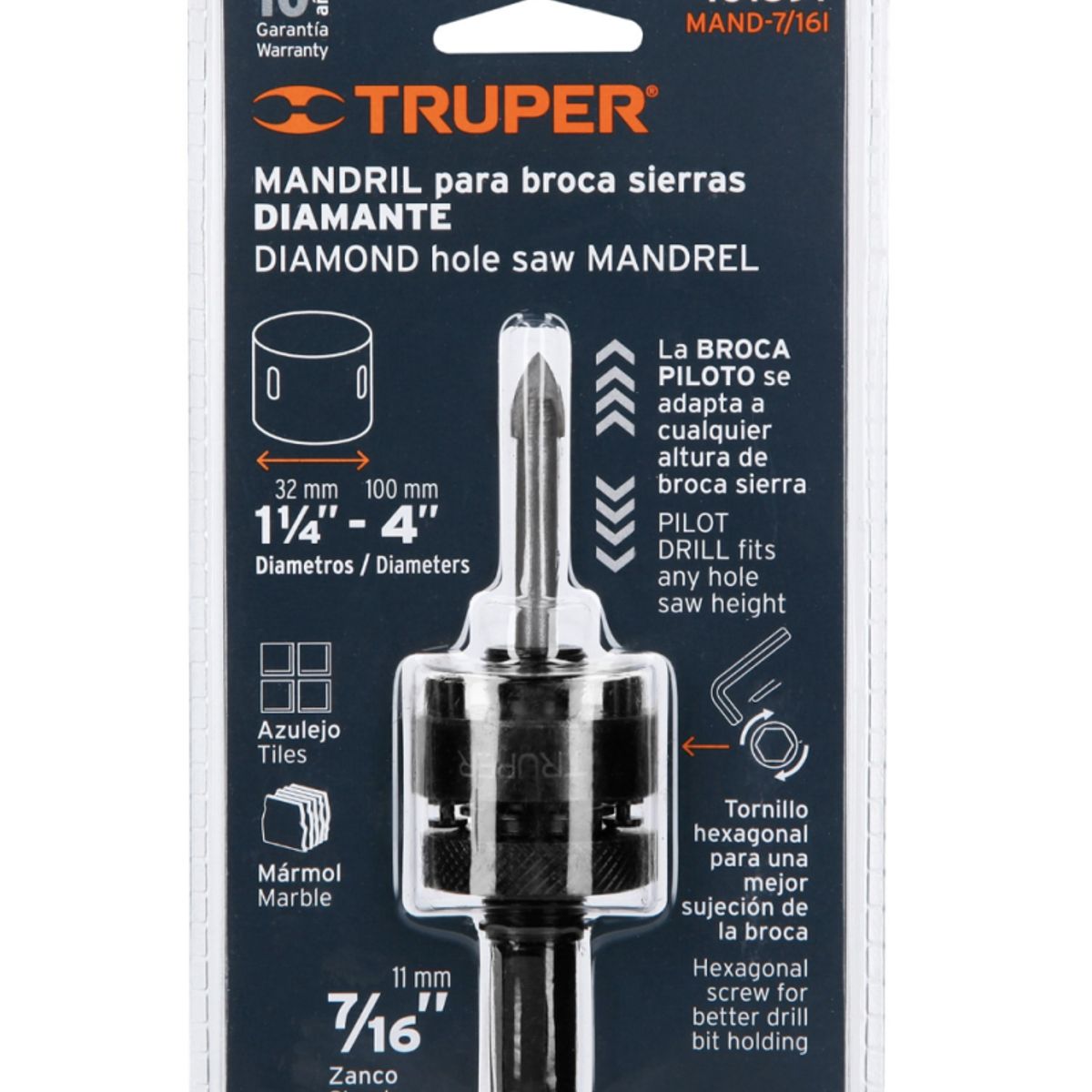 TRUPER - PORTA SIERRA COPA DIAMANTADA 101391 716L TRUPER