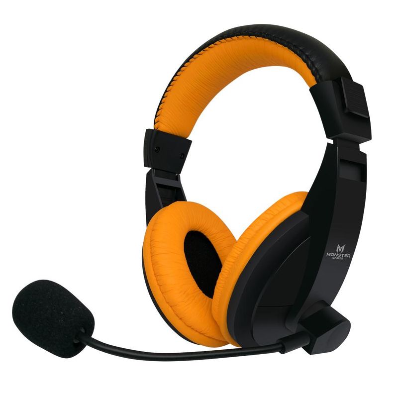 MONSTER GAMES - 550RG HEADSET GAMER MONSTER LOUD ORANGE - Naranjo