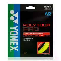 YONEX - Set Cuerda Tenis POLY TOUR PRO 125 16L Amarillo