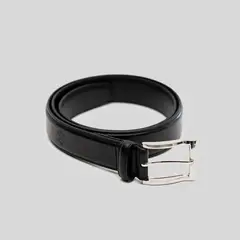 TRAUKO - Cinturón Hombre Cuero Negro Formal