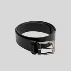 TRAUKO - Cinturón Hombre Cuero Negro Casual