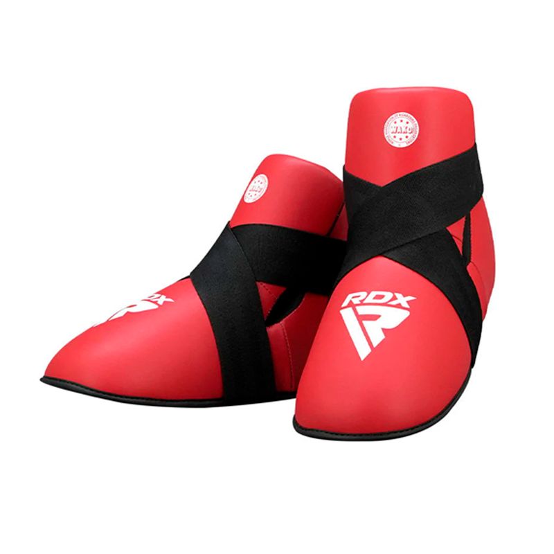 RDX - Protector De Pie Par Rdx - Wako Foot Cert T1 Rojo - Wfl-t1r