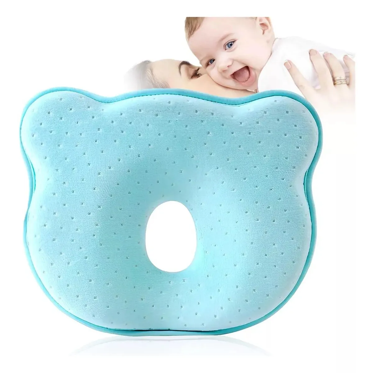 ESHOPANGIE - Almohada Para Bebé Cojín Anti-plagiocefalia Cabeza Plana