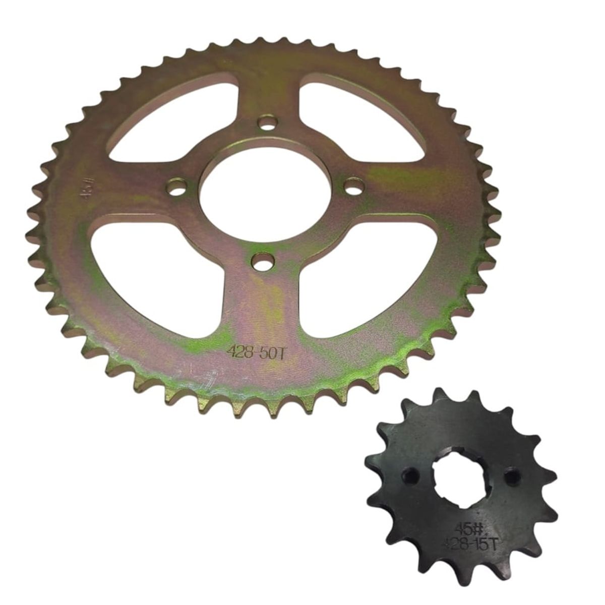 GENERICO - Kit de Transmisión UM DSR 200 / DSF 200 Cadena Dorada SFR