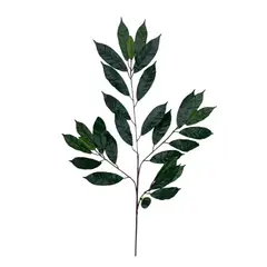 COREL - Rama Ficus Verde-Mauve 50cm Artificial