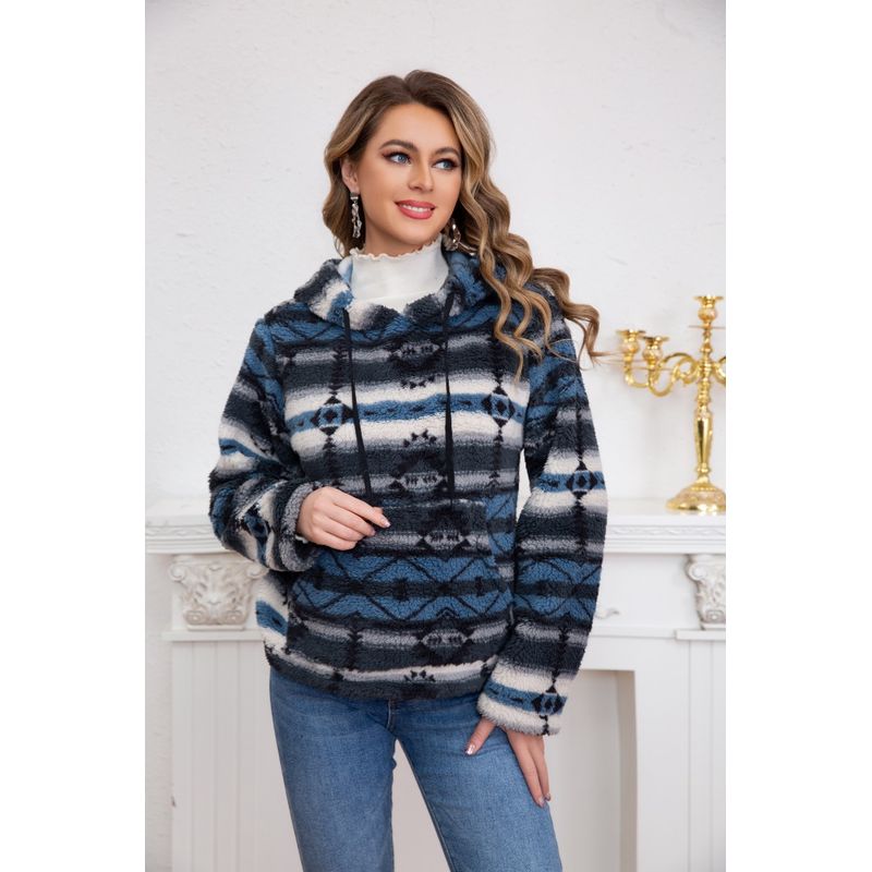MPROPIA - Polerón Polar Étnico Invierno Mujer Diseños Colores 6077