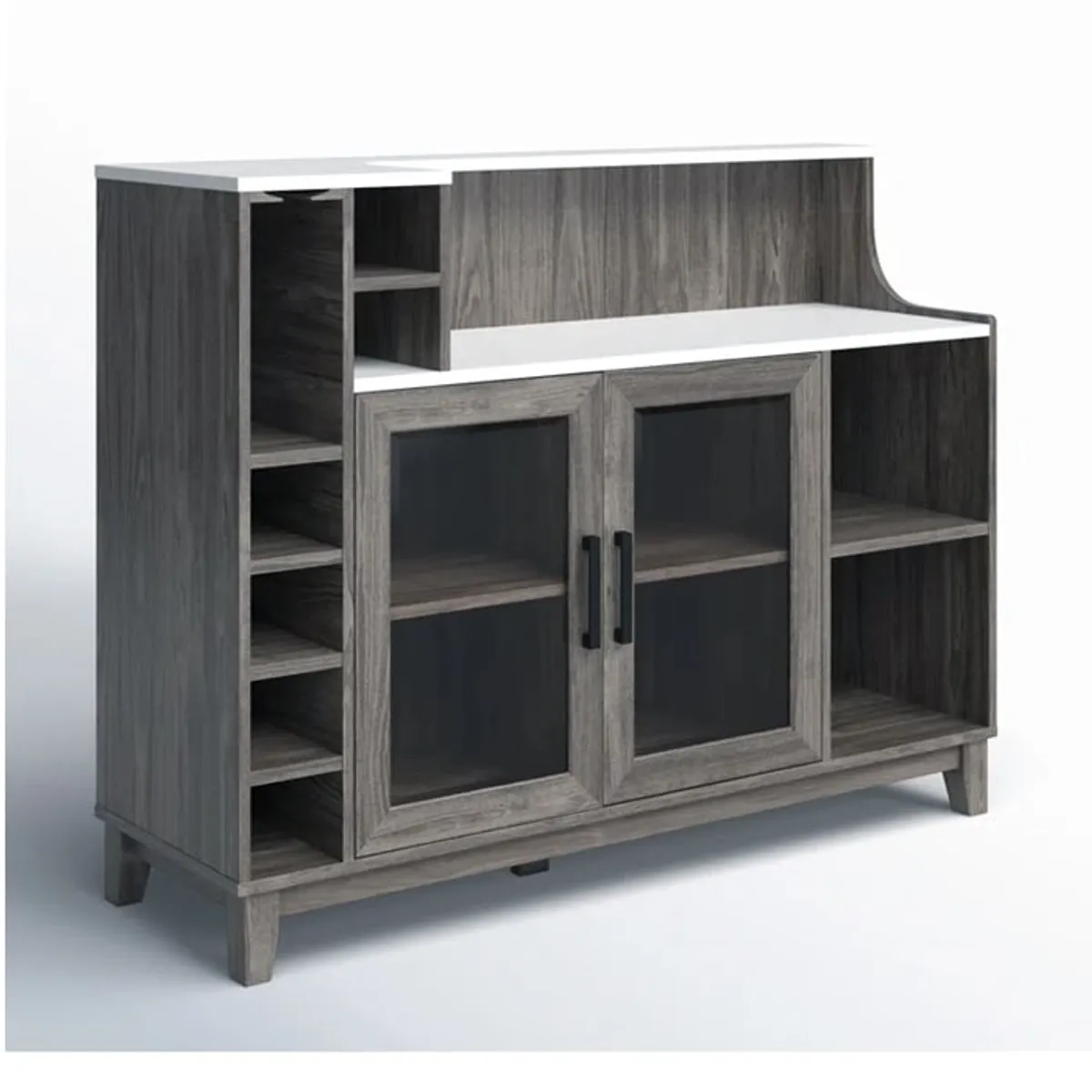 MSA MUEBLES SANTA ANA - Buffet Bar Stone Grey