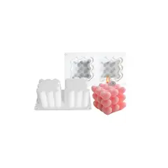 GENERICO - Moldes Para Hacer Velas Moldes Resina Molde Vela Corazon 2cav