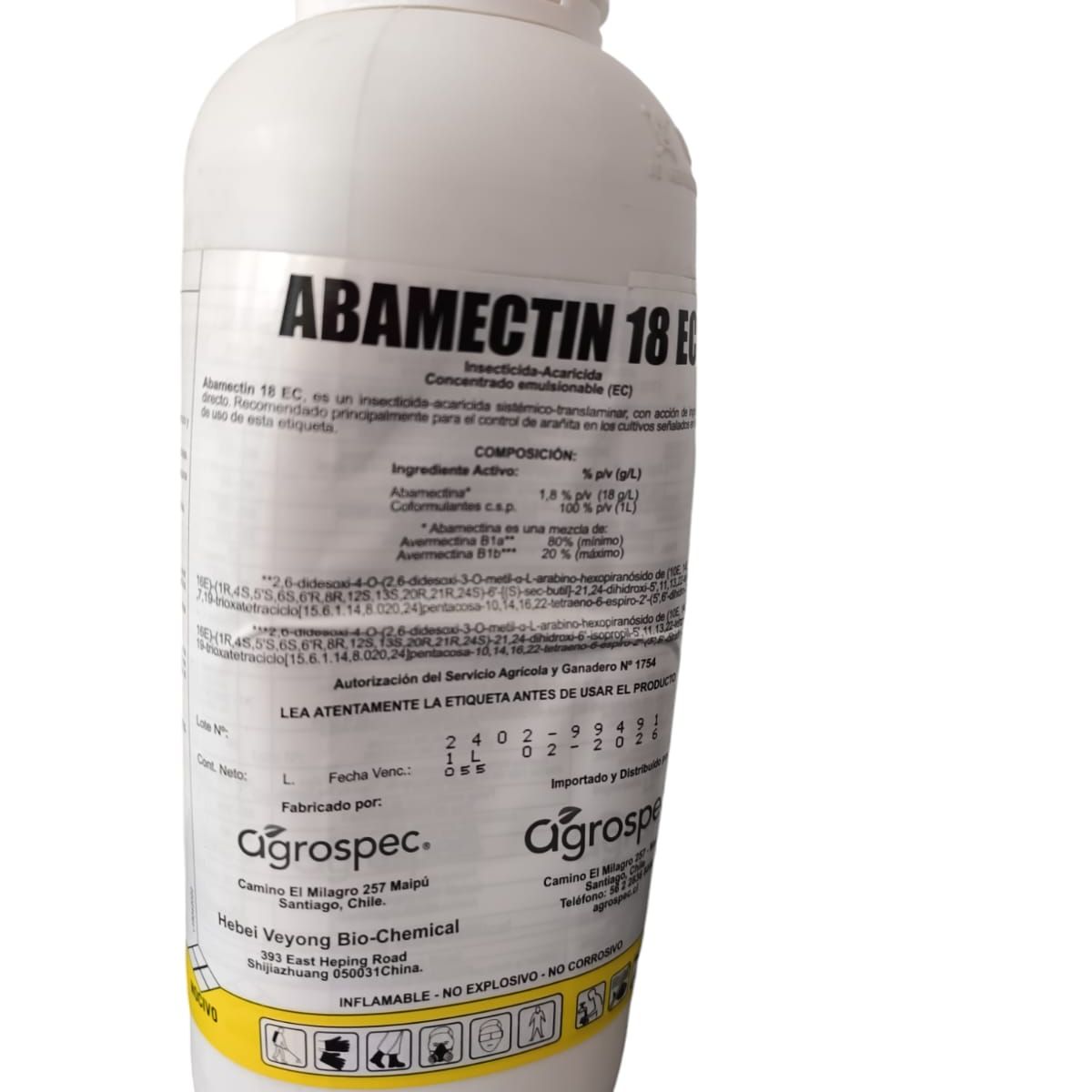GENERICO - INSECTICIDA ACARICIDA ABAMECTIN 18 EC