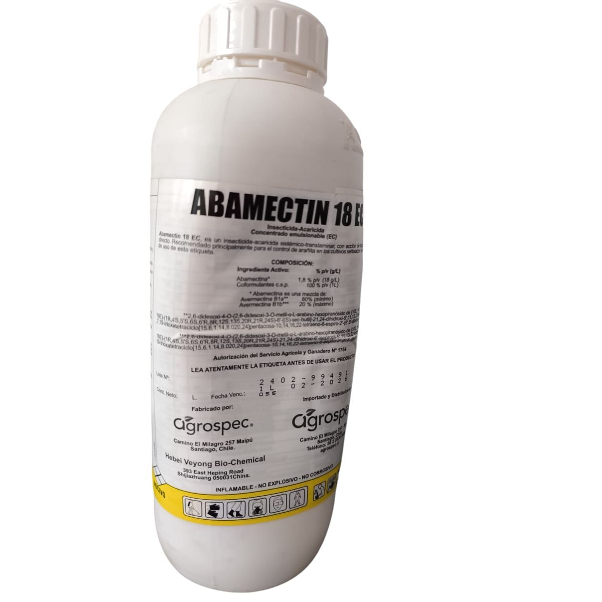 GENERICO - INSECTICIDA ACARICIDA ABAMECTIN 18 EC