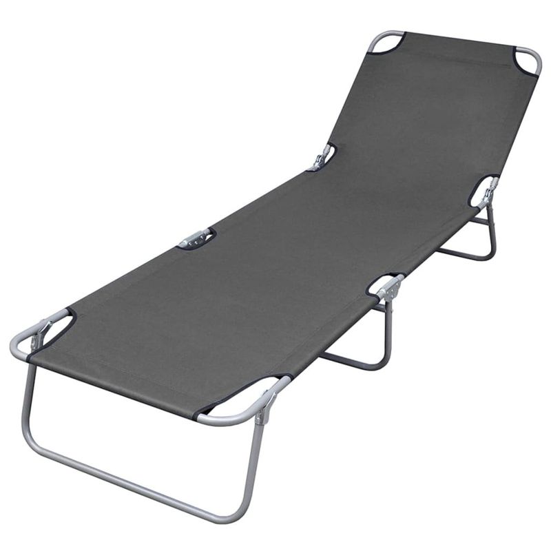 GENERICO - Reposera gris 60x28x180 Bighouse